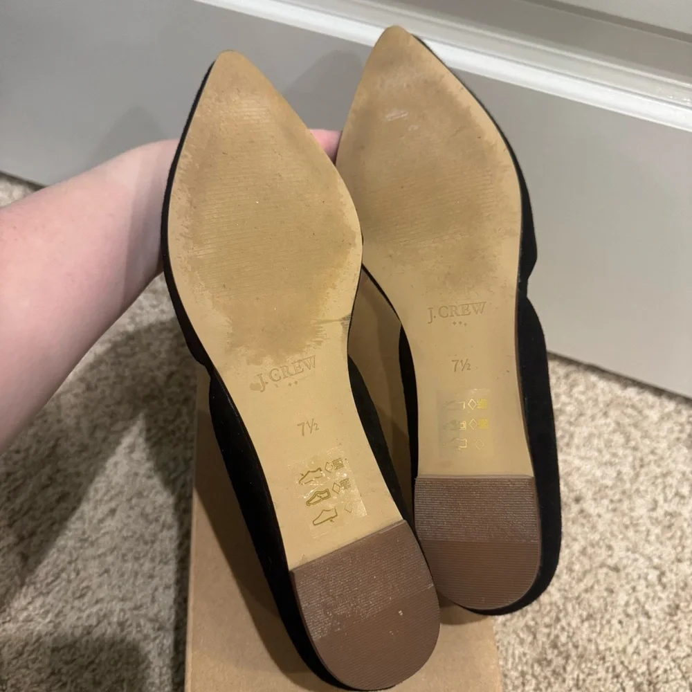 J. Crew Black Suede Women's Flats - Picture 5 of 5
